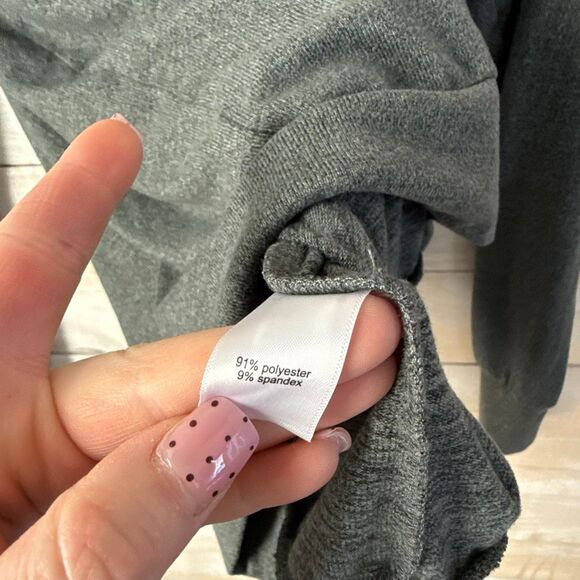 Maurices Grey Cloud Cozy Knit Crewneck Sweatshirt Size XS - Picture 4 of 5
